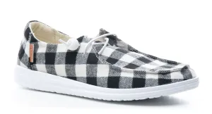 Hey Girl Buffalo Plaid Kayak Shoes