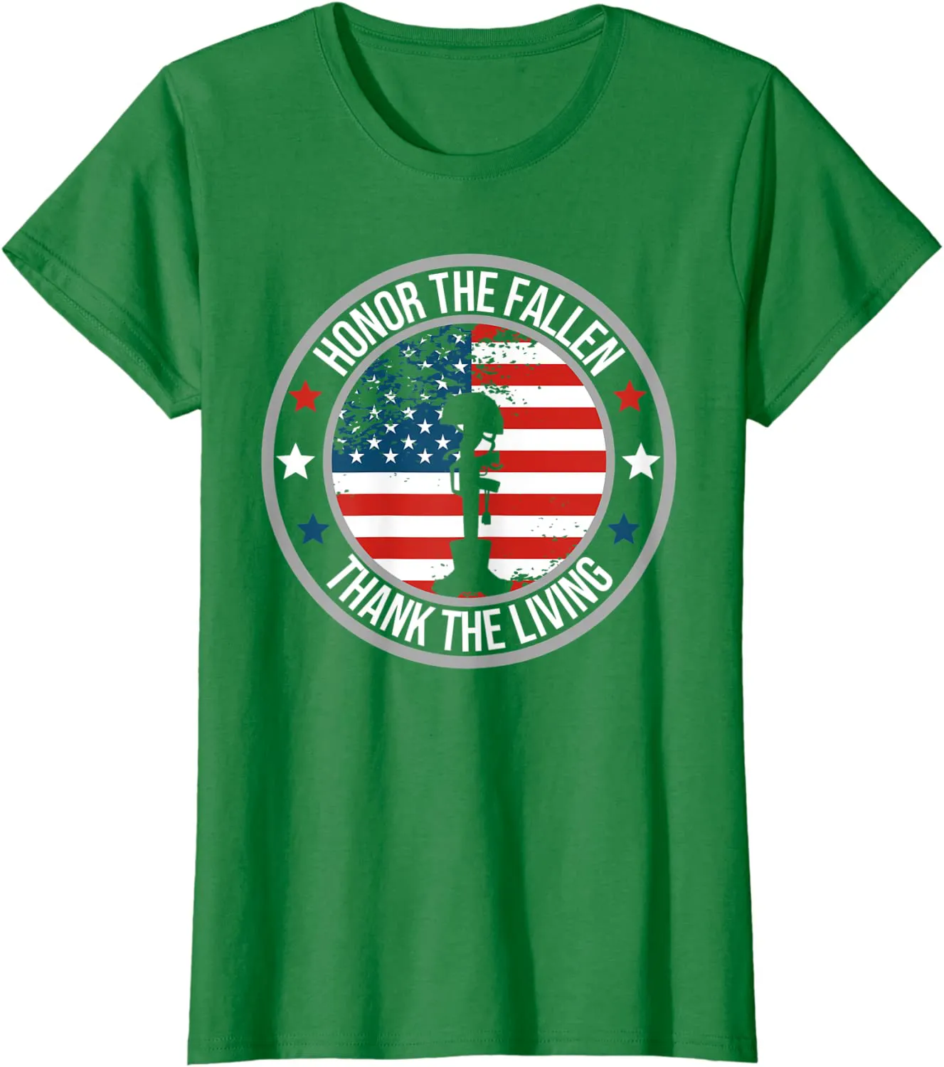 Honor The Fallen Thank The Living Memorial Day Veteran Flag T-Shirt