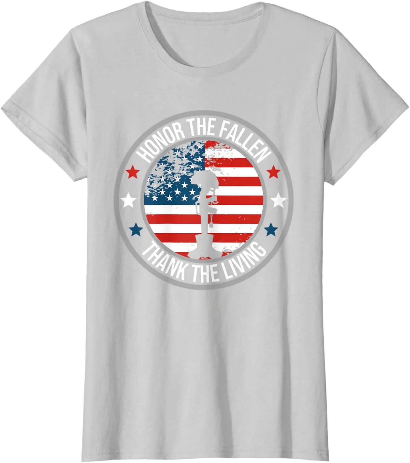 Honor The Fallen Thank The Living Memorial Day Veteran Flag T-Shirt