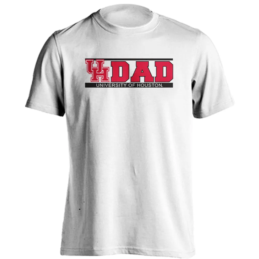 Houston Cougars Dad Proud Parent Short Sleeve Athletic Heather T-Shirt