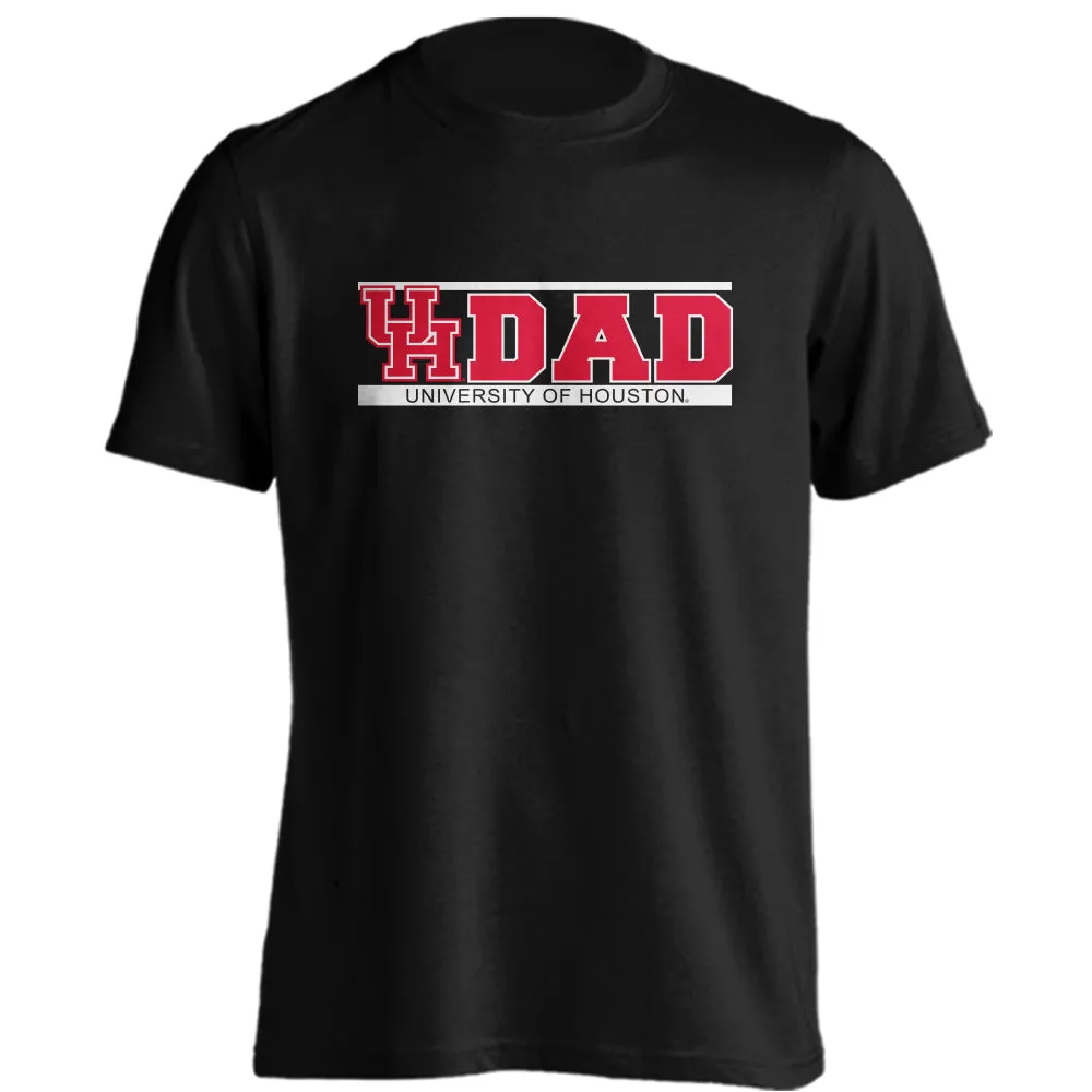 Houston Cougars Dad Proud Parent Short Sleeve Athletic Heather T-Shirt