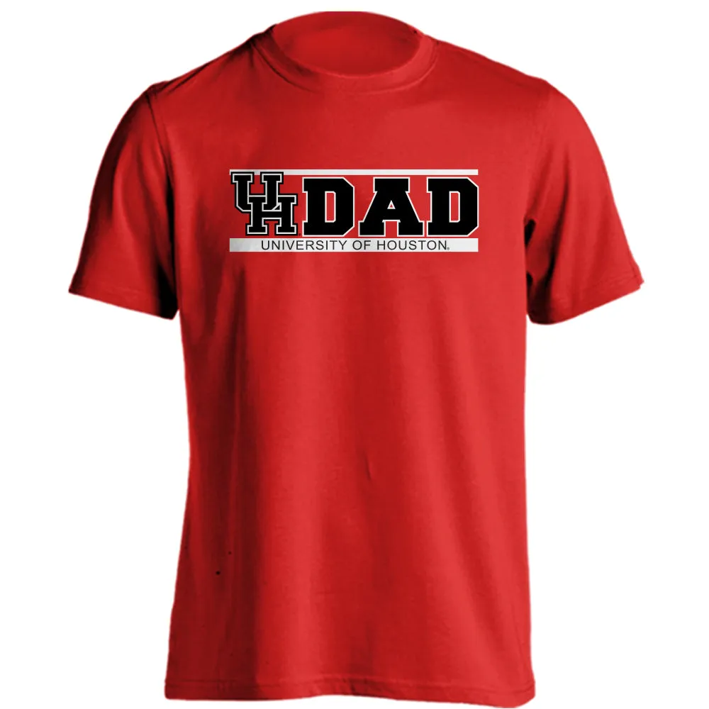 Houston Cougars Dad Proud Parent Short Sleeve Athletic Heather T-Shirt