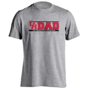 Houston Cougars Dad Proud Parent Short Sleeve Athletic Heather T-Shirt