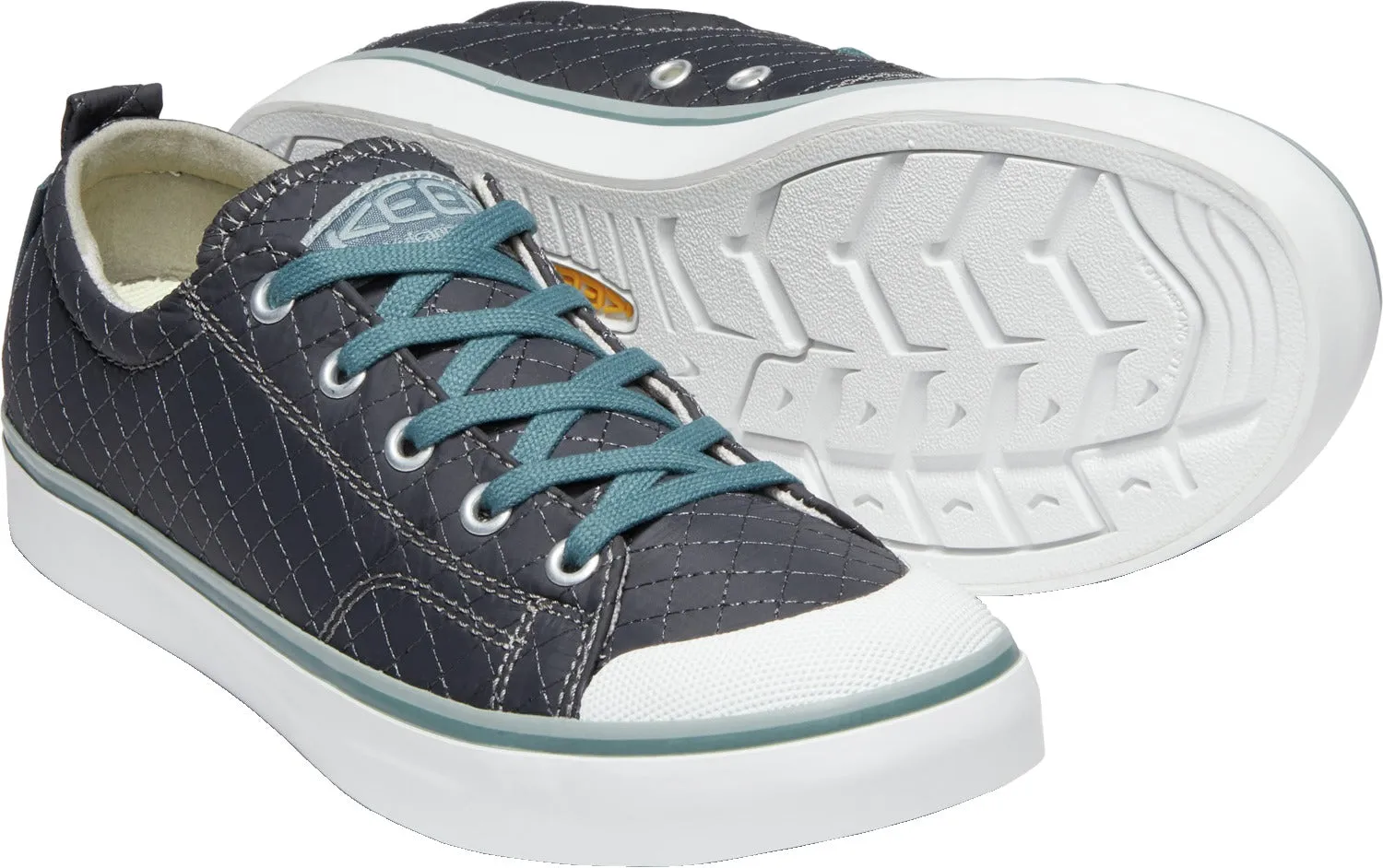 'Keen Outdoor' Women's Elsa II Quilted Sneaker - Stormy Weather Blue / Wrought Iron Grey