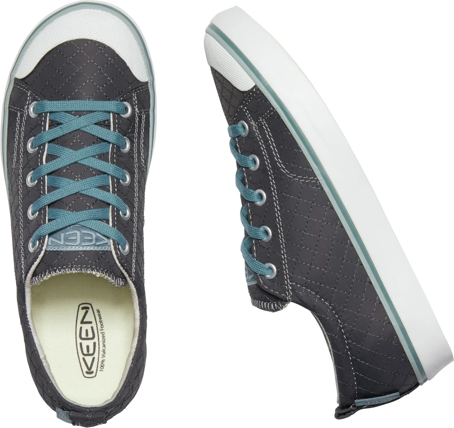 'Keen Outdoor' Women's Elsa II Quilted Sneaker - Stormy Weather Blue / Wrought Iron Grey