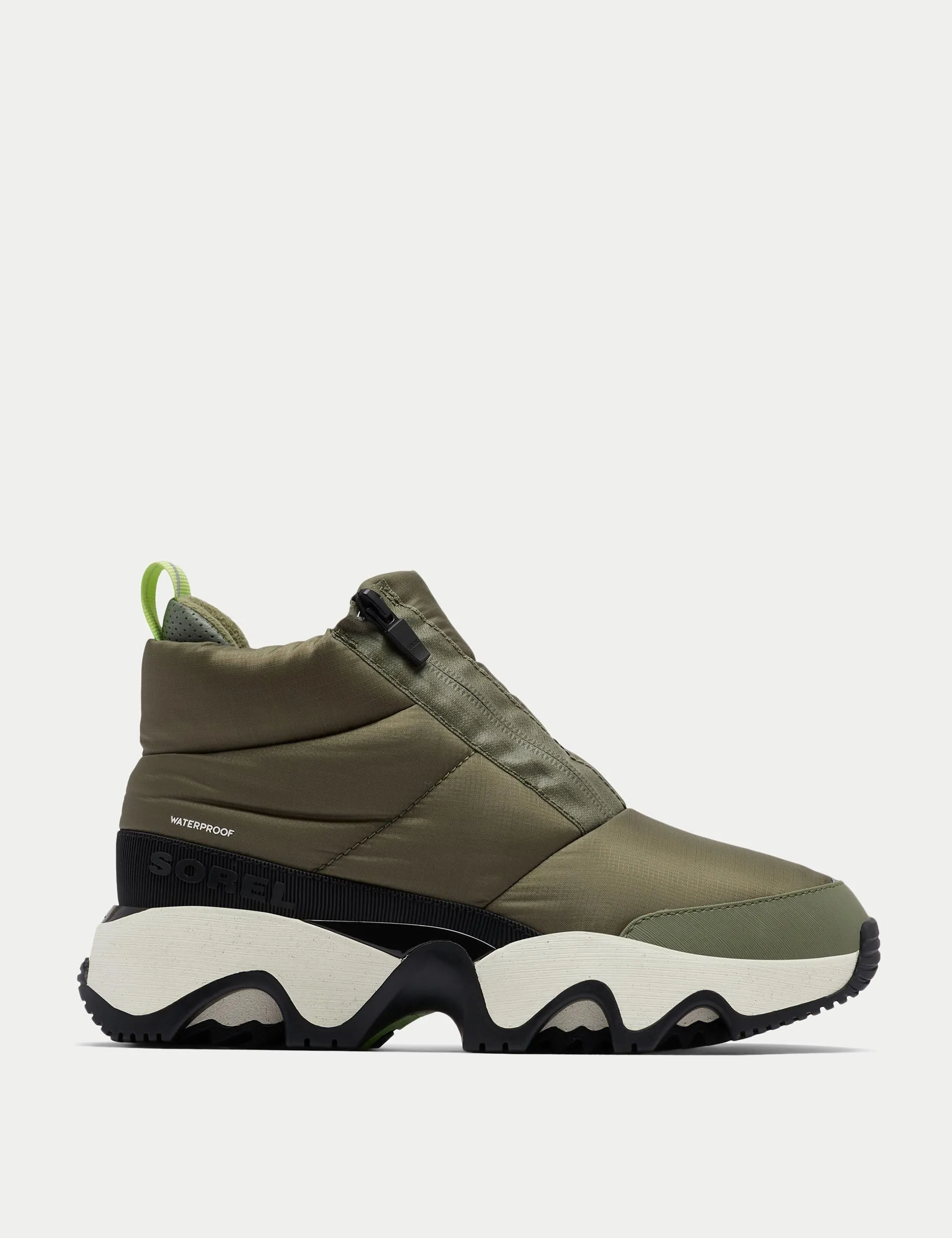 Kinetic Impact Puffy Sneaker Boot - Stone Green/Black