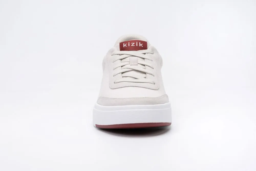 'KIZIK' Unisex Prague Stretch Canvas Sneaker - Creme Brulee