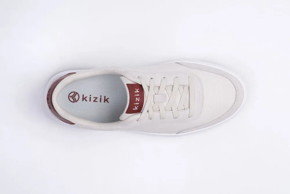 'KIZIK' Unisex Prague Stretch Canvas Sneaker - Creme Brulee