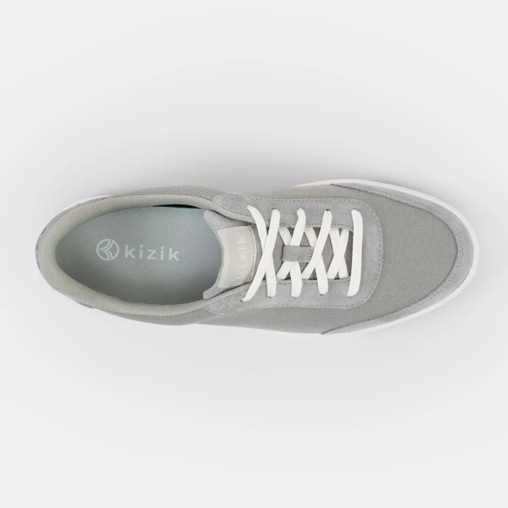 'KIZIK' Unisex Prague Stretch Canvas Sneaker - Granite