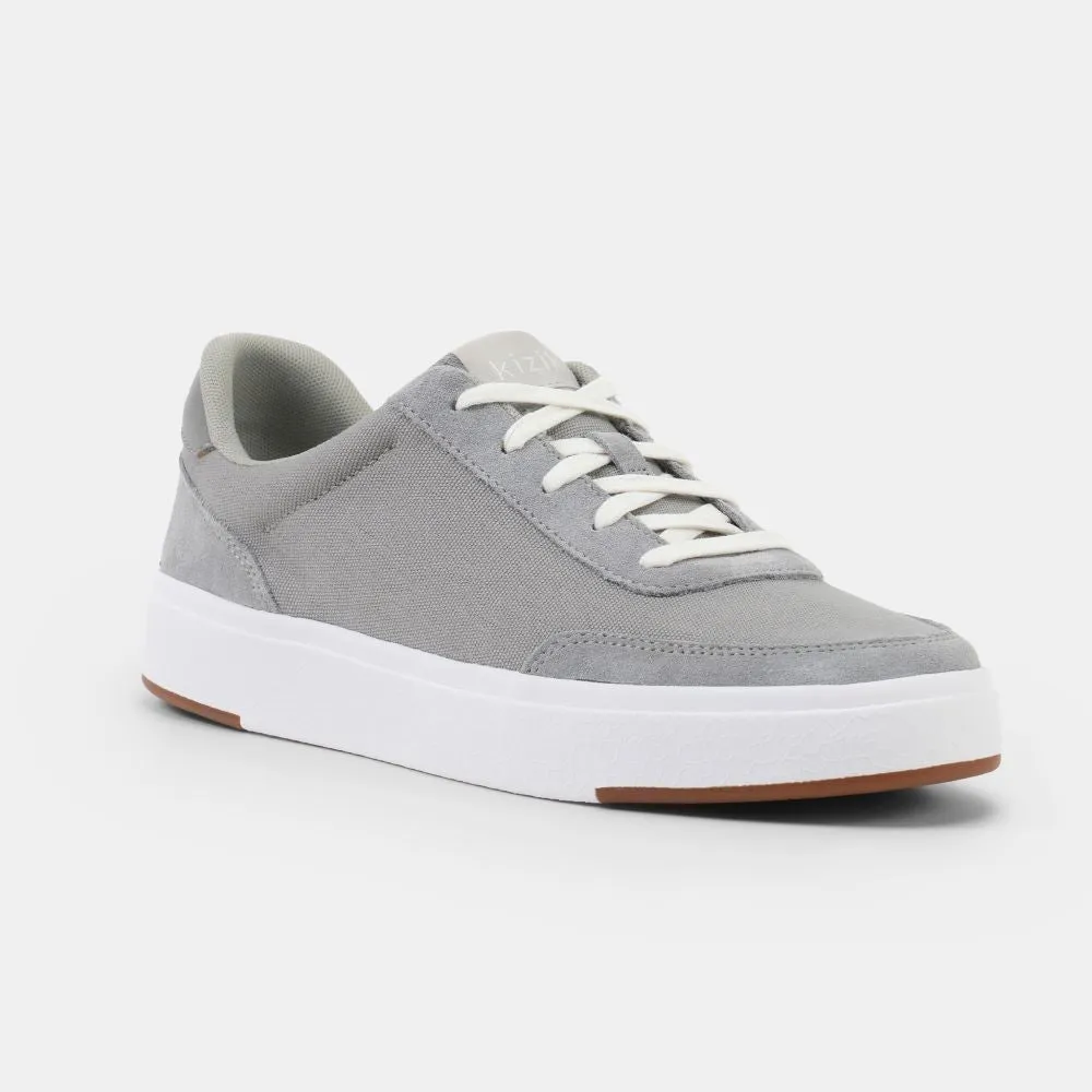 'KIZIK' Unisex Prague Stretch Canvas Sneaker - Granite