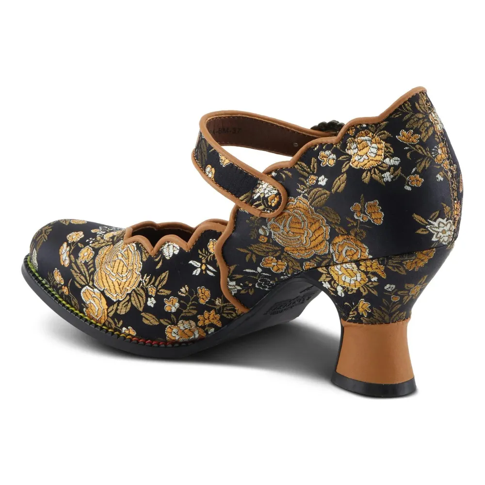 L'artiste By Spring Step Adodora Black Multi Pump (Women's)