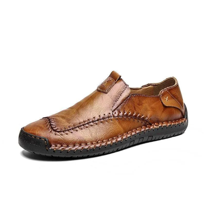 Leather Boat Fashion Loafers Men's Casual Shoes JOS0209