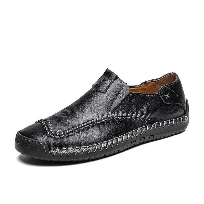 Leather Boat Fashion Loafers Men's Casual Shoes JOS0209