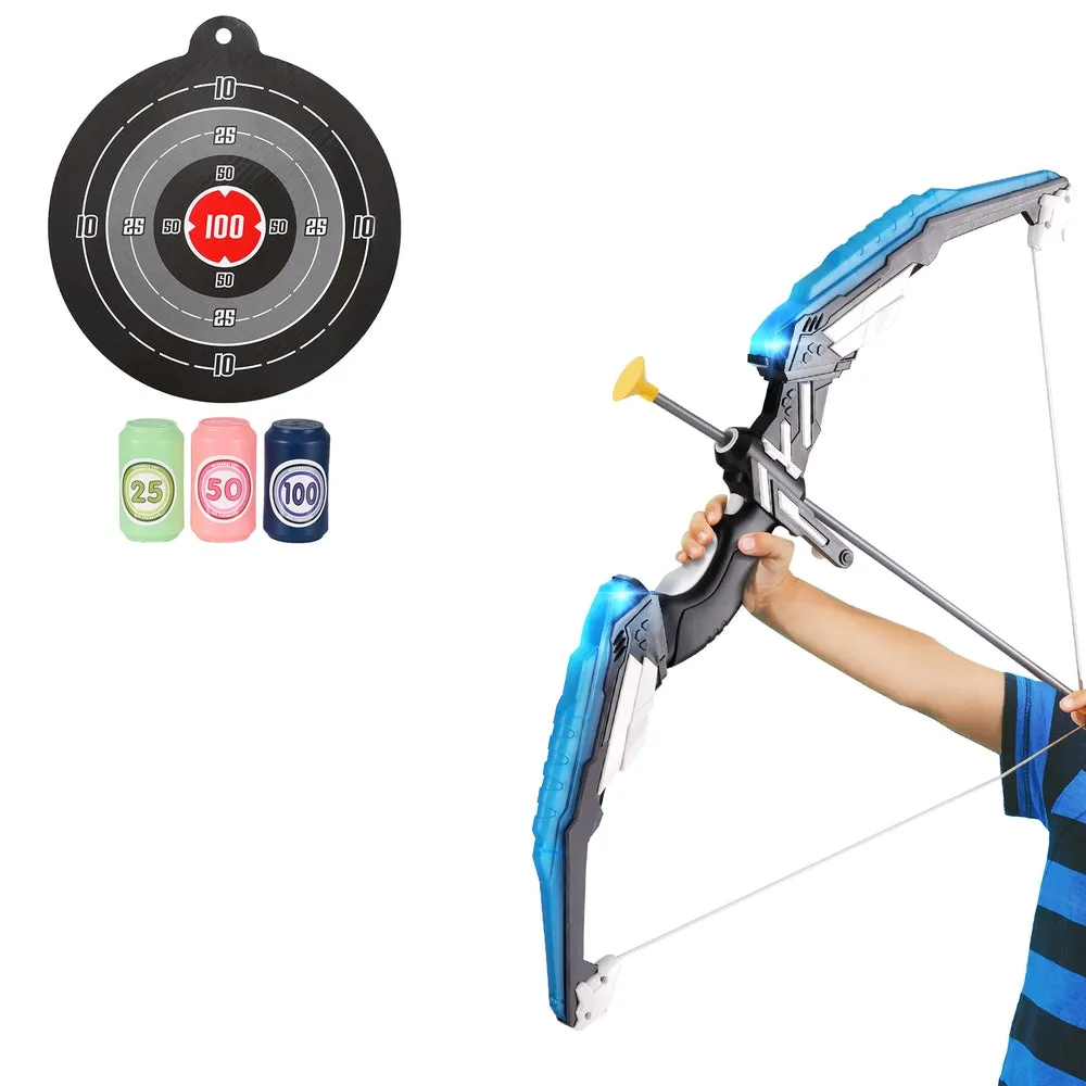 LED Light Bow & Arrow Set, Suction Arrows, Kids Archery - Keezi