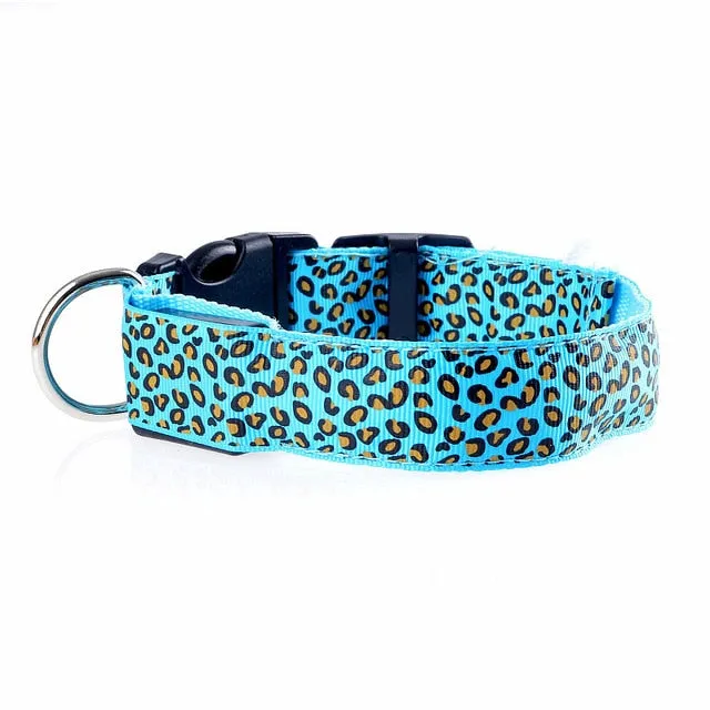 Leopard LED Glow Collar