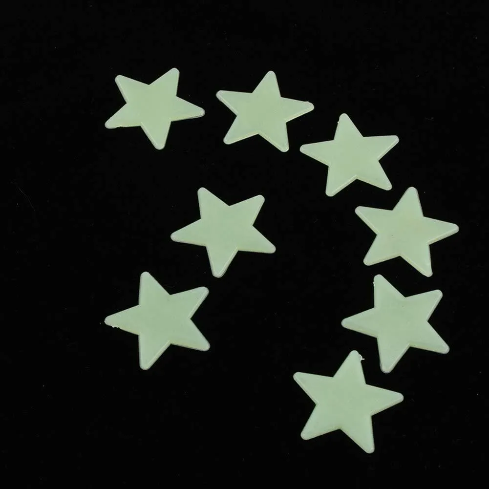 Luminous wall Stickers -- 3D Star Stickers For Rooms