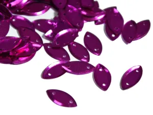 Magenta Pink Boat Plastic Sequins(Wholesale)