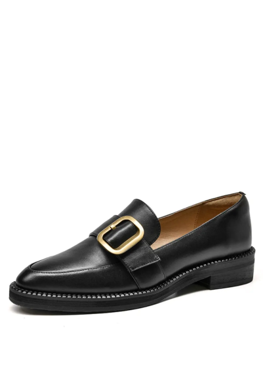 Mallet Women's Flat Leather Loafer Shoes