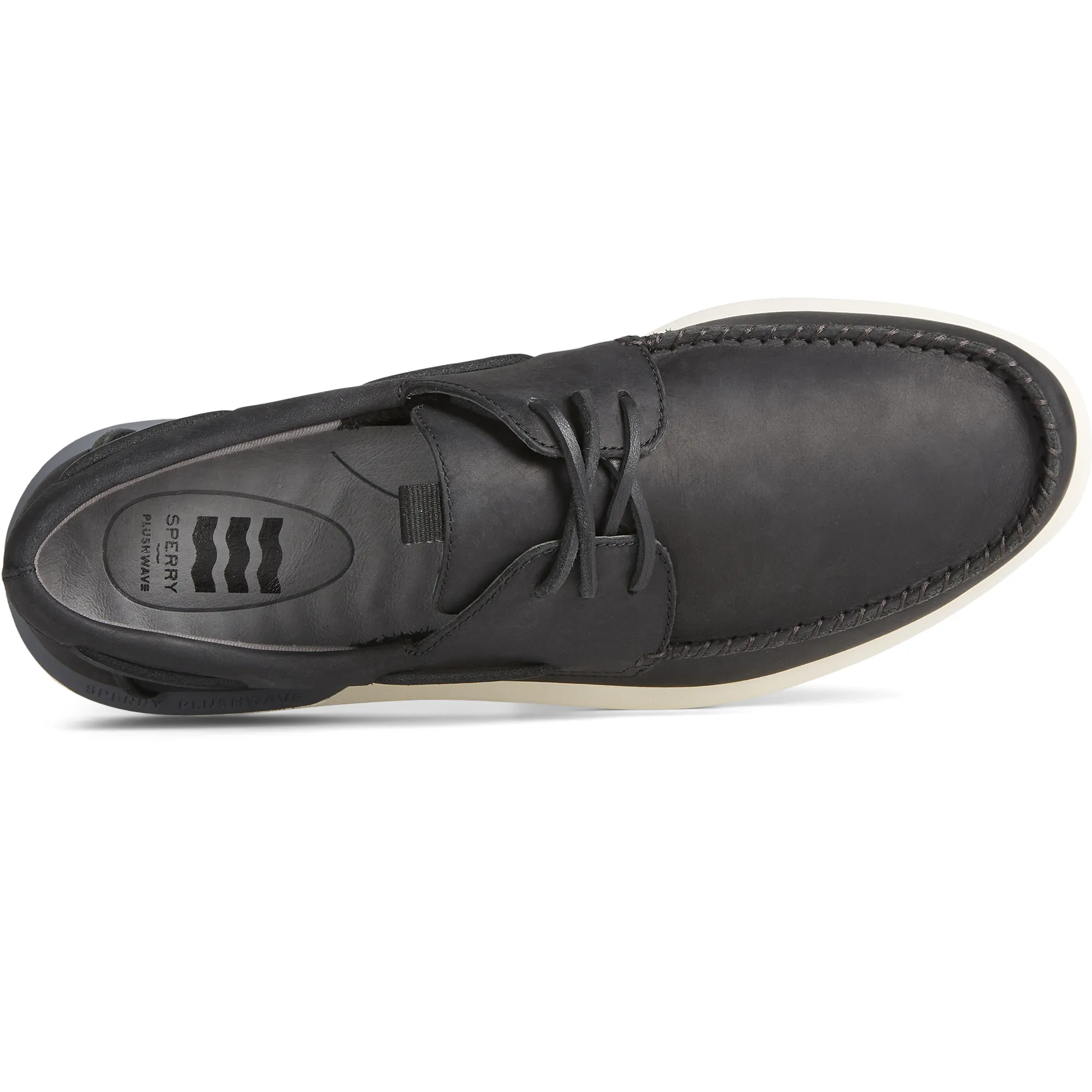 Men's Authentic Original PLUSHWAVE 2.0 Boat Shoe - Black (STS24388)