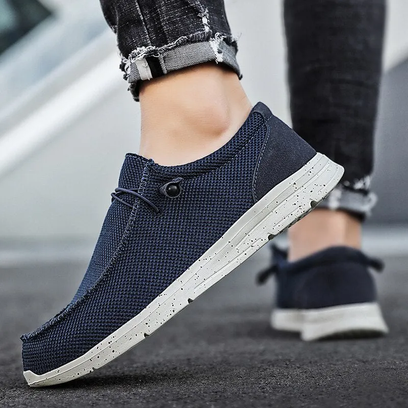 Men's Canvas Shoes Breathable Casual Shoes Luxury Brand Men Loafers Lightweight Boat Shoes Designer Vulcanize Shoes Sneakers