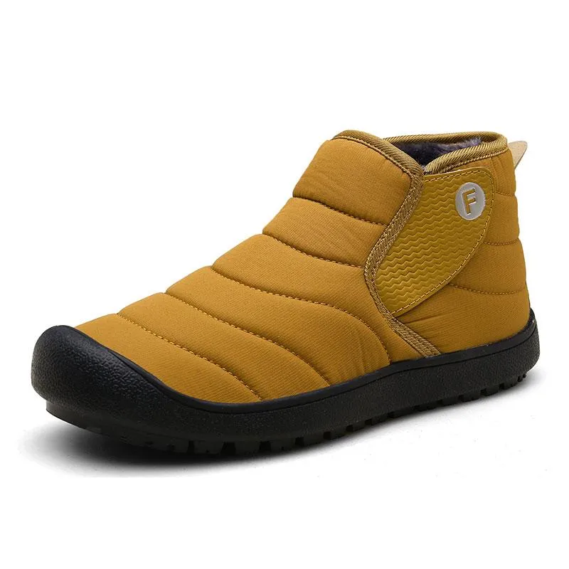 Men's Cotton Warm Winter Slip-on Outdoor Snow Boots