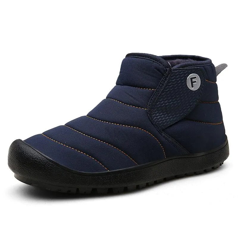 Men's Cotton Warm Winter Slip-on Outdoor Snow Boots