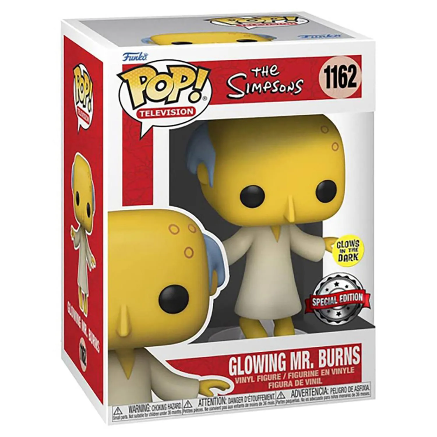 New Arrival Funko Pop Glowing Mr. Burns 1162 Special Edition Glow Los Simpsons