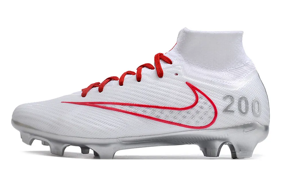 Nike Mercurial Superfly - White | Ruby Red - FREE WORLDWIDE SHIPPING