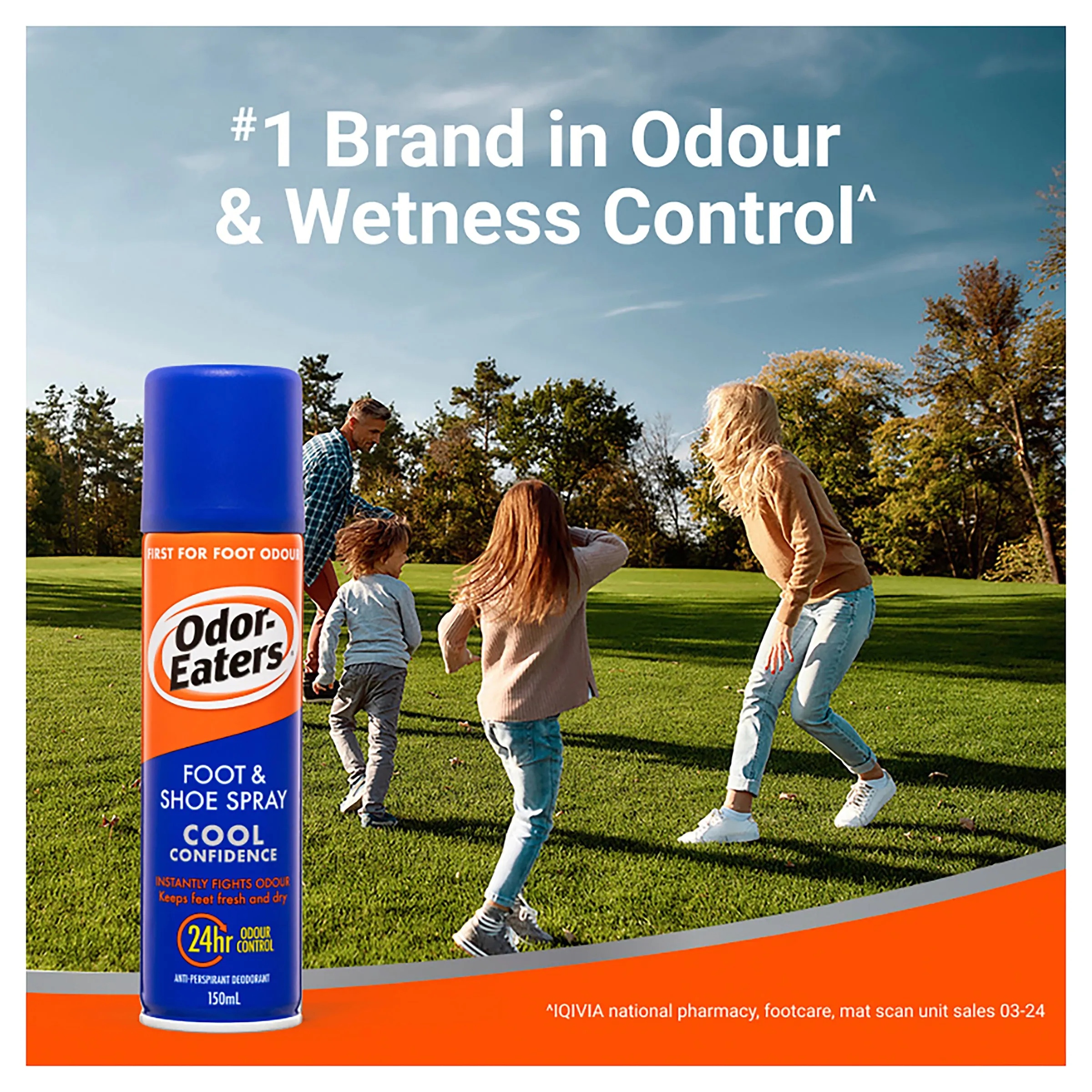 Odor-Eaters Foot & Shoe Spray Cool Confidence 150mL