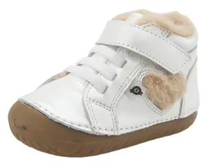 Old Soles With Love Pave Heart Sneaker Booties - Nacardo Blanco