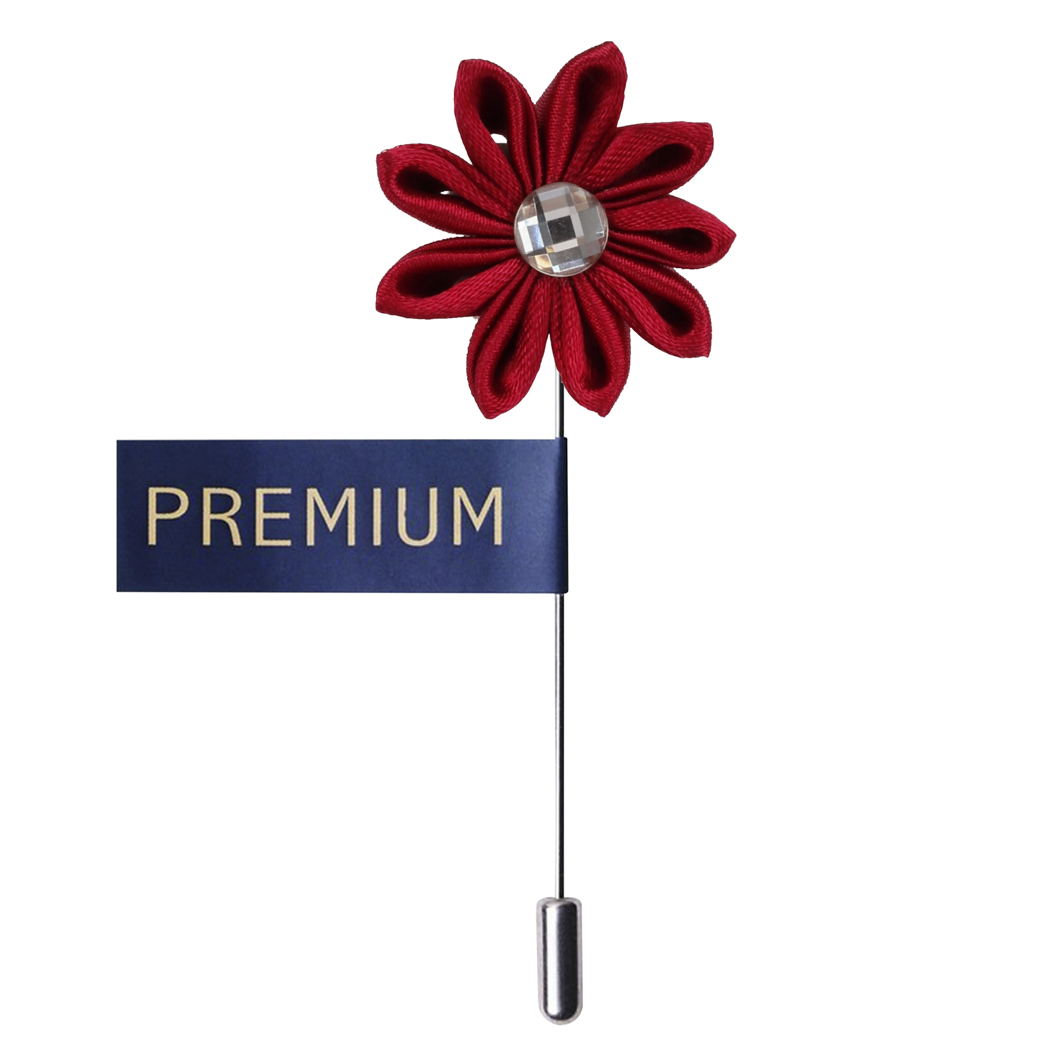 Peluche Glowing Petals Maroon Brooch Lapel Pin