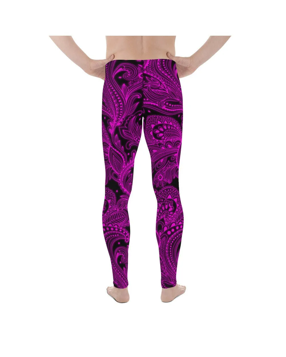 Pink Glowing Floral Meggings