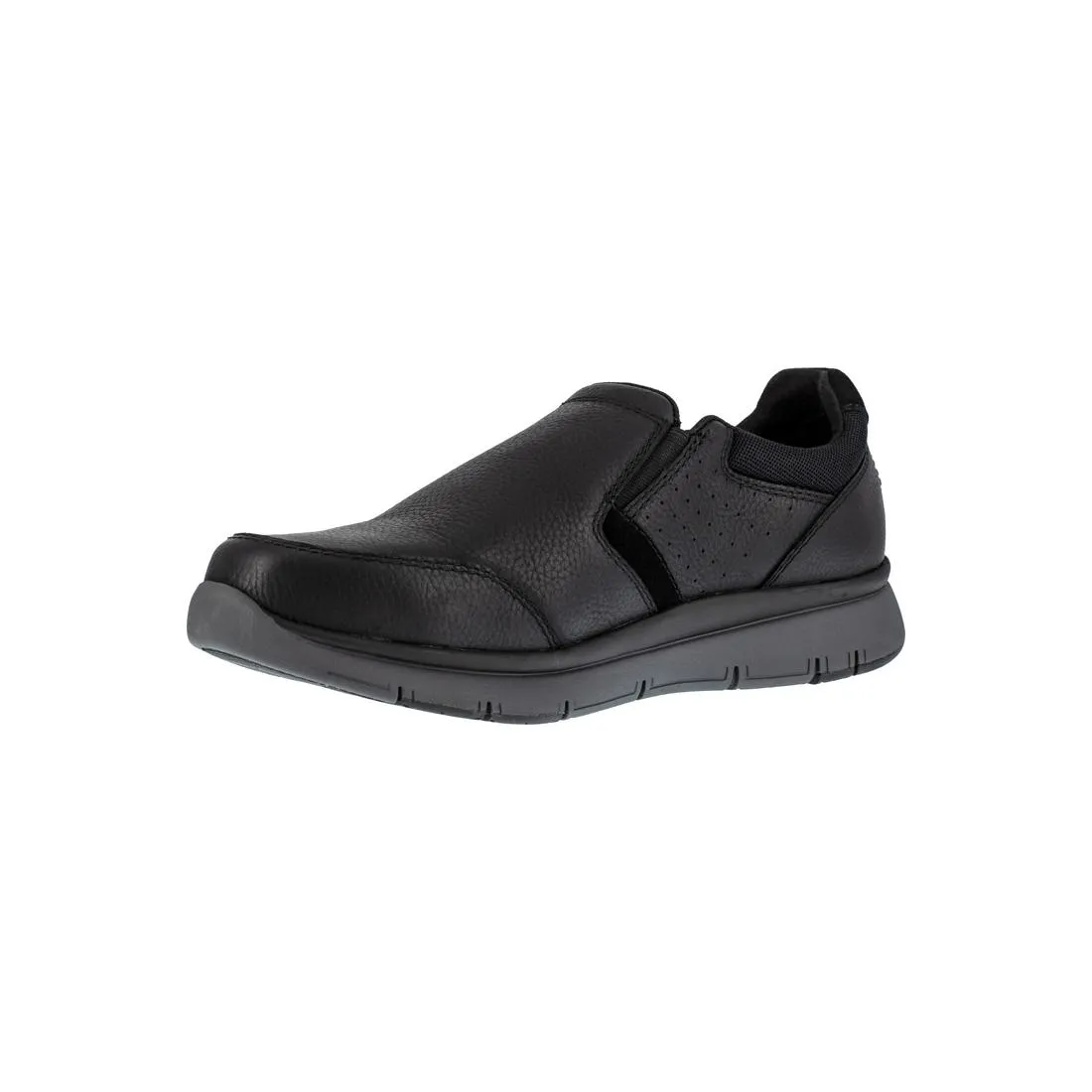 Primetime Casuals Steel-Toe Slip On Work Shoe Black