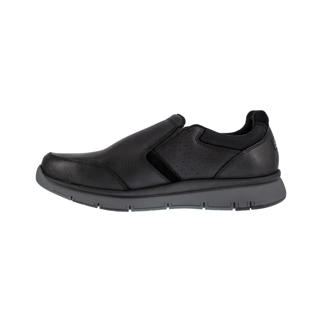 Primetime Casuals Steel-Toe Slip On Work Shoe Black