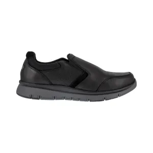 Primetime Casuals Steel-Toe Slip On Work Shoe Black