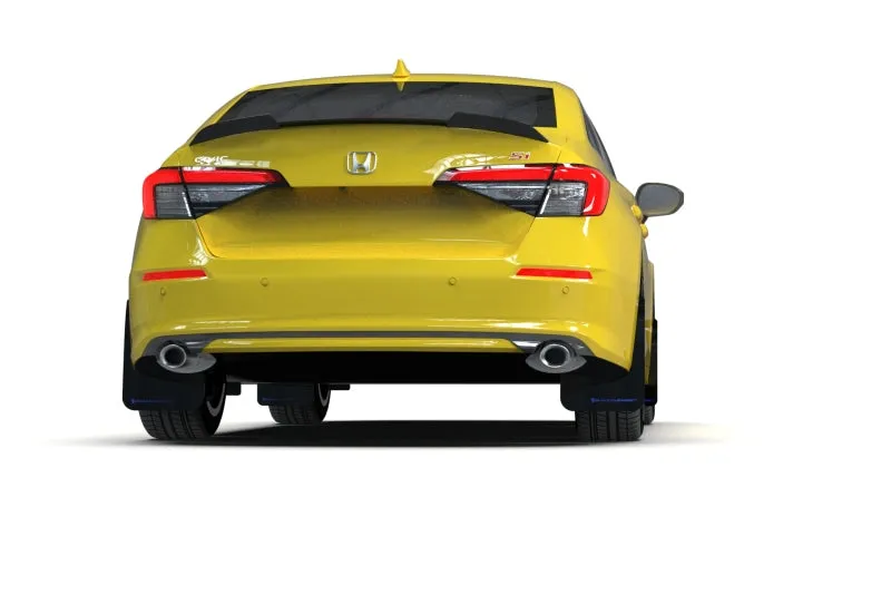 Rally Armor 2022  Honda Civic (Incl. Si/Sport/Touring) UR Black Mud Flap w/ Grey Logo