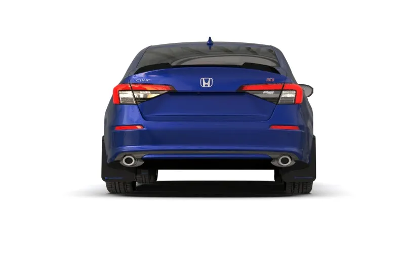 Rally Armor 2022  Honda Civic (Incl. Si/Sport/Touring) UR Black Mud Flap w/ Grey Logo