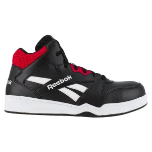 Reebok Mens Black/Red Leather Work Boots High Top Sneaker CT