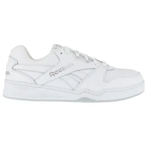 Reebok Mens White Leather Work Shoes Low Cut Sneaker CT