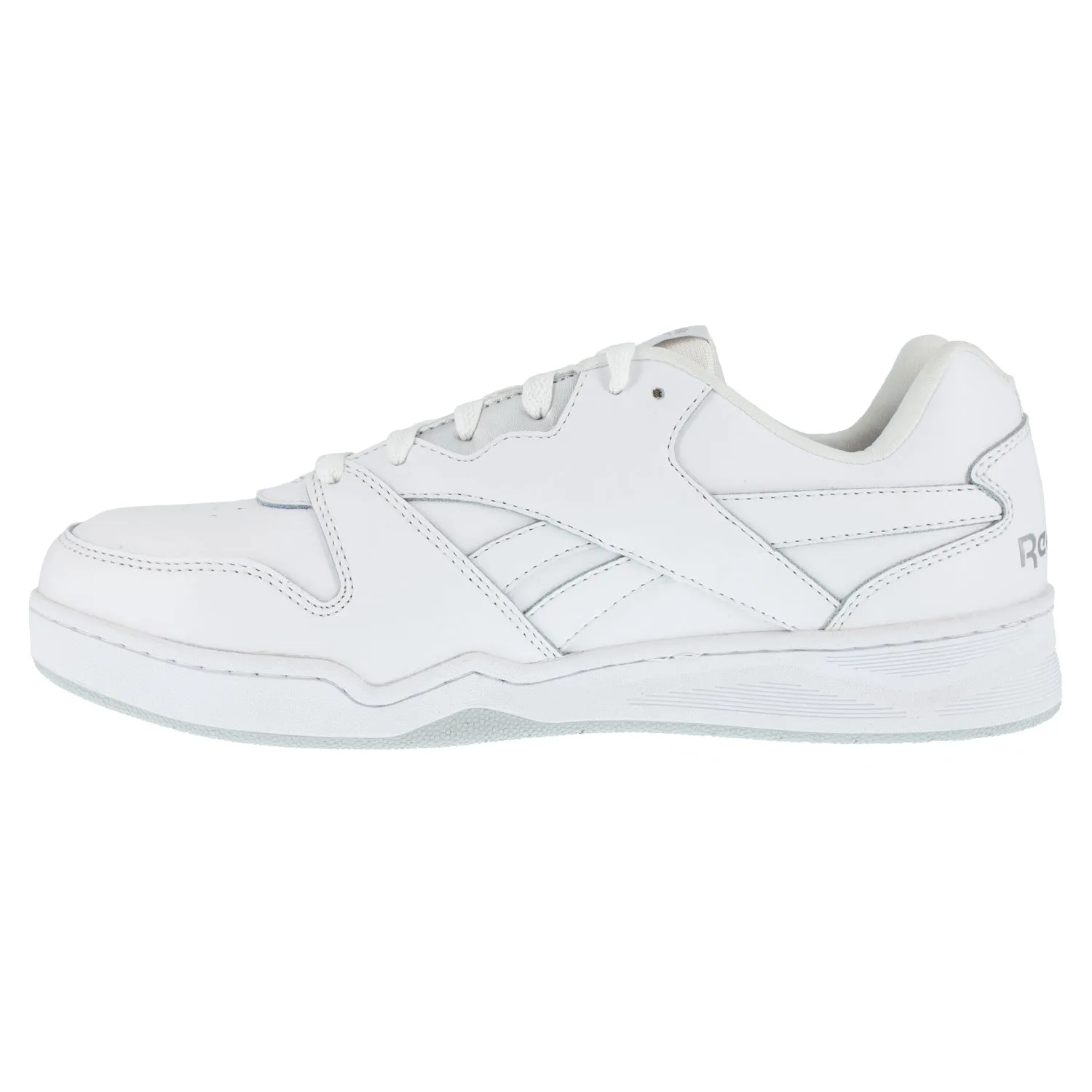 Reebok Womens White Leather Work Shoes Low Cut Sneaker CT