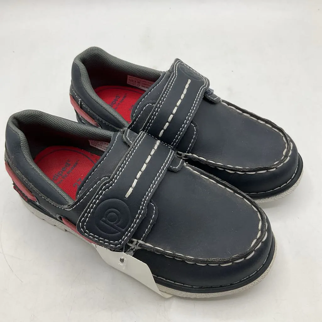 Size 10: Pediped Norm/NAVY Slip On Velcro Boat Shoes NEW