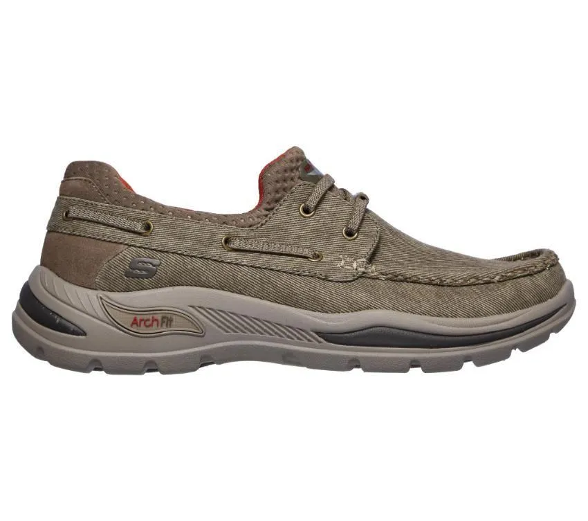 SKECHERS MEN'S ARCH FIT MOTLEY OVEN - TAN