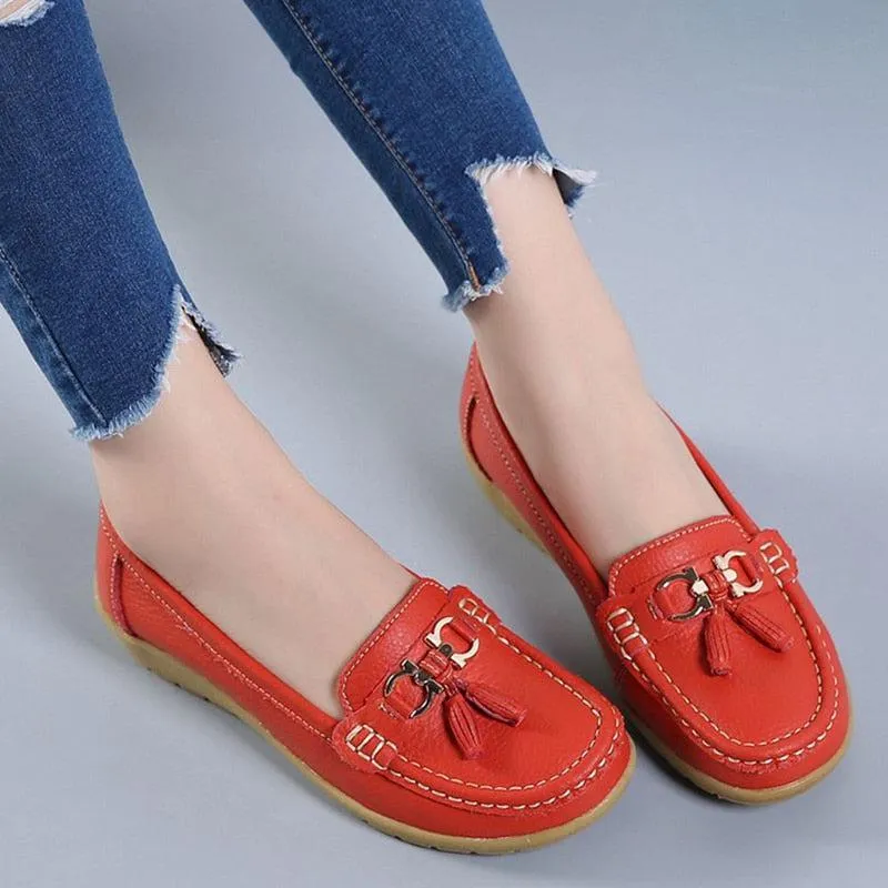 Slip-on Ballet-Style Flats Moccasins Boat Shoes Women's