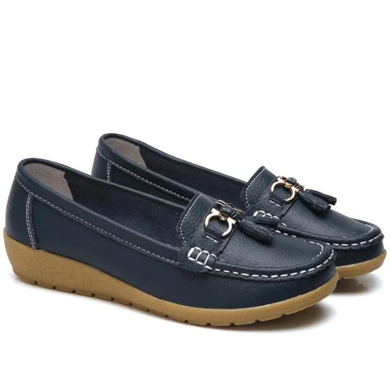 Slip-on Ballet-Style Flats Moccasins Boat Shoes Women's