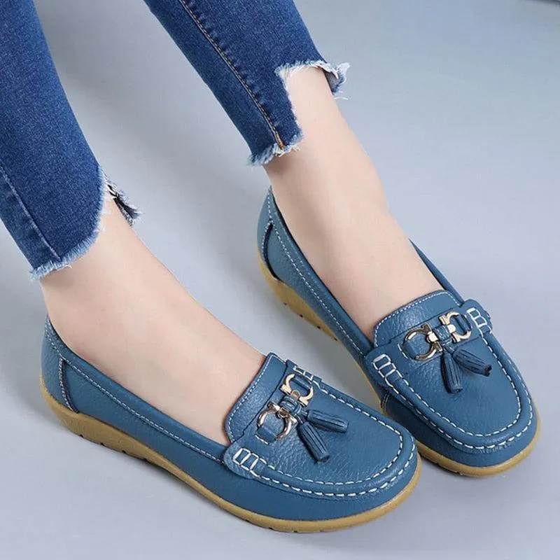 Slip-on Ballet-Style Flats Moccasins Boat Shoes Women's