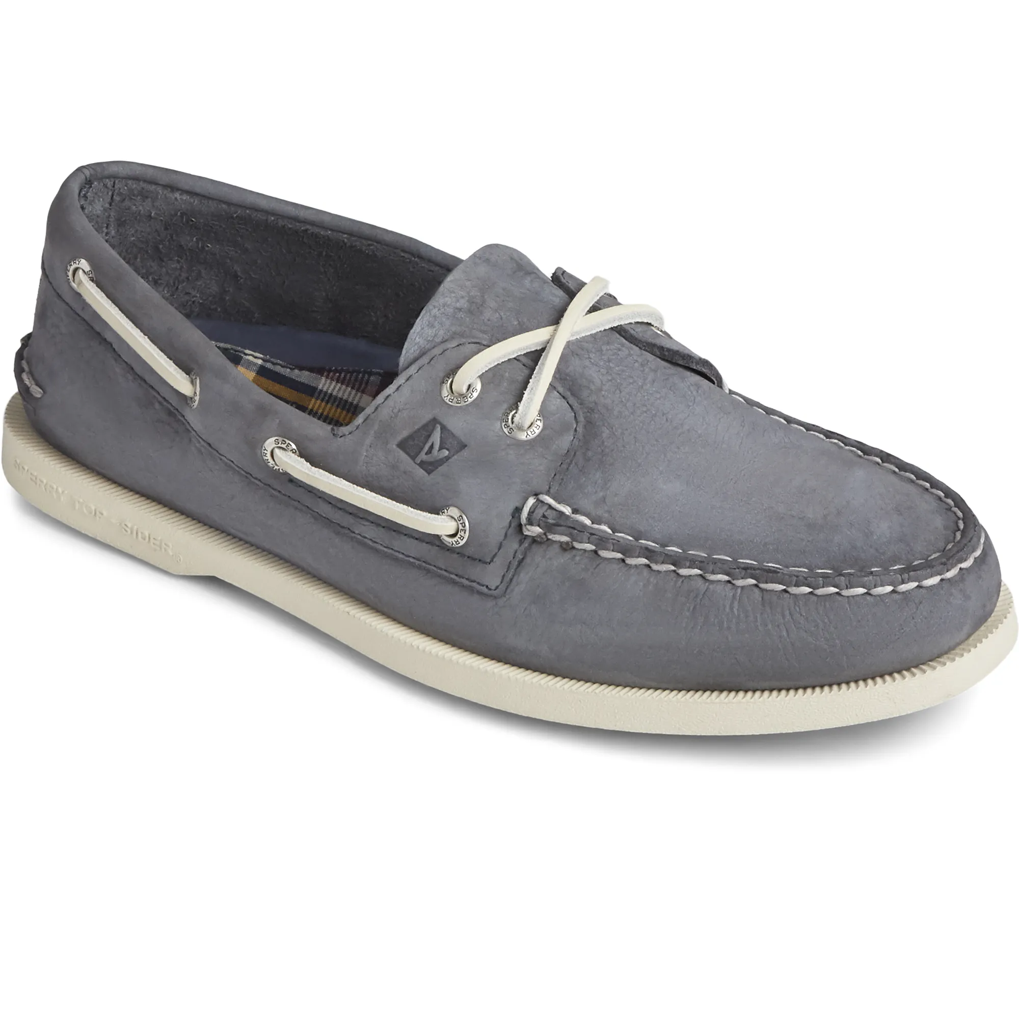 Sperry Men's Authentic Surf Leather Grey Boat Shoe (STS22792)