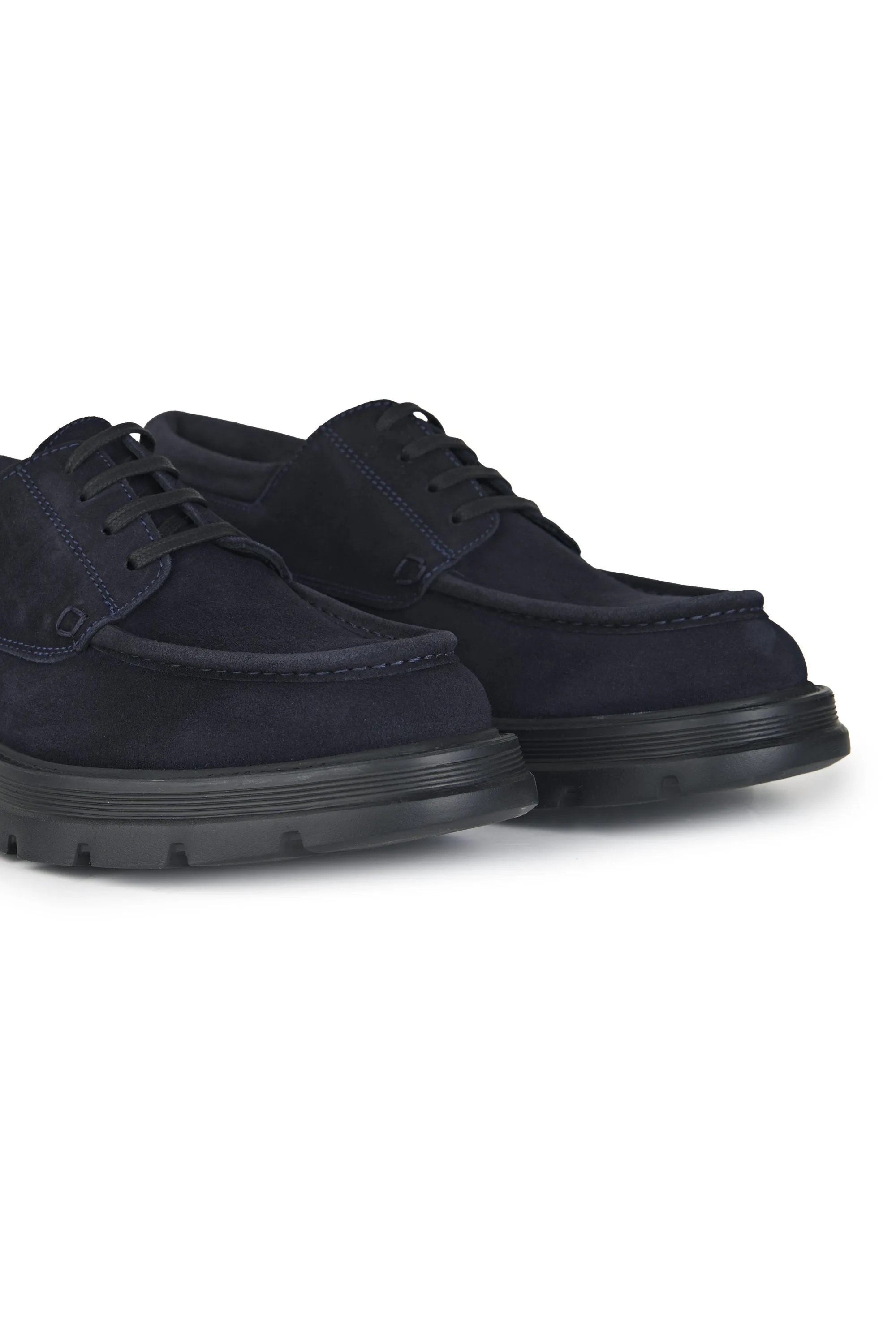 Suede Derby Boat Shoes