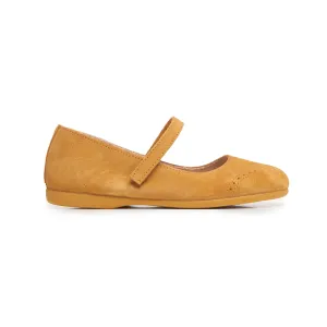 Suede Spectator Mary Janes in Marygold by childrenchic