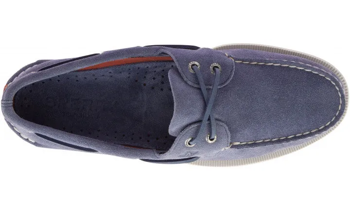 Summer Suede Boat Shoe - Navy