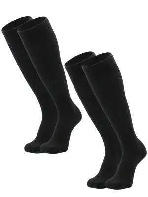 Tall Knee High Wool Work Socks Multi-Pack